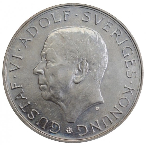 Szwecja, 90. rocznica urodzin Gustawa VI Adolfa 10 Koron 1972
