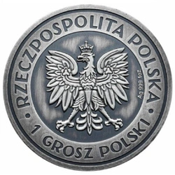 Polska: Folwark 1 uncja Srebra 2023 Antiqued