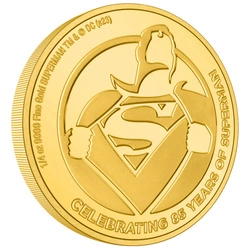 Niue: DC Comics - Superman 85. rocznica komiksu 1/4 uncji Złota 2023 Proof