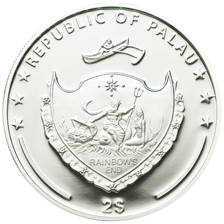 Palau: Matka Boska Licheńska pozłacana 1/2 uncji Srebra 2011 Proof