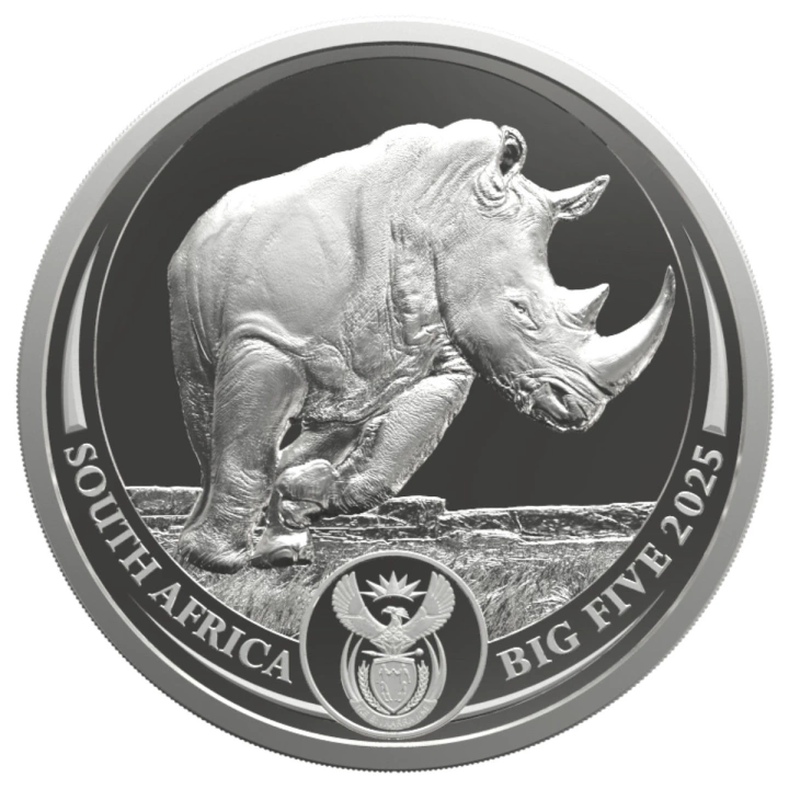 Big Five: Zestaw Rhino 2 x 1 uncja Srebra 2025 Proof Doublecap