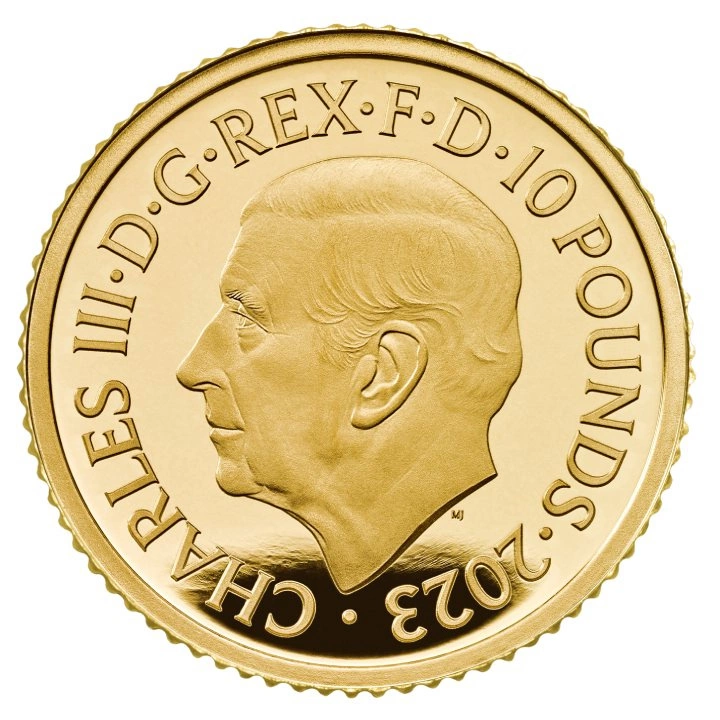 Zestaw 6 monet Premium Britannia Złoto 2023 Proof