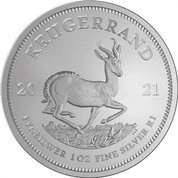 Krugerrand 1 uncja Srebra 2021