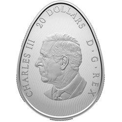 Canada: Pisanka $20 kolorowana Srebro 2025 Proof