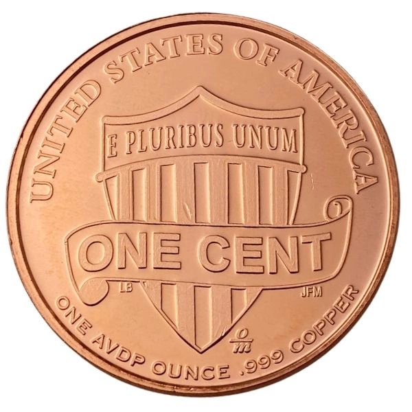 Lincoln Penny 1 uncja Miedzi