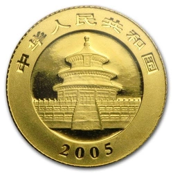 Chińska Panda 1/20 uncji Złota 2005