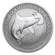 Rekin Młot 1/2 uncji Srebra 2015