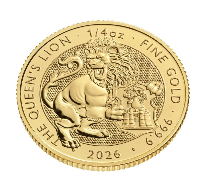 The Royal Tudor Beasts: The Queen’s Lion 1/4 uncji Złota 2026