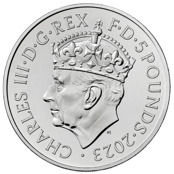 The Coronation of His Majesty King Charles III £5 Miedzionikiel 2023
