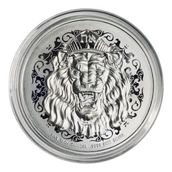 Roaring Lion 5 uncji Srebra 2021 High Relief