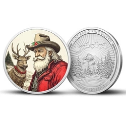 Western Santa kolorowany 1 uncja Srebra 2025 Proof