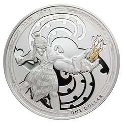 Zestaw 2 srebrnych monet Maui i Bogini Ognia 2019 Proof