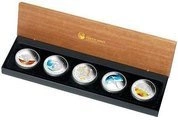 Discover Australia: The Dreaming Series Set 5 uncji Srebra 2009 Proof