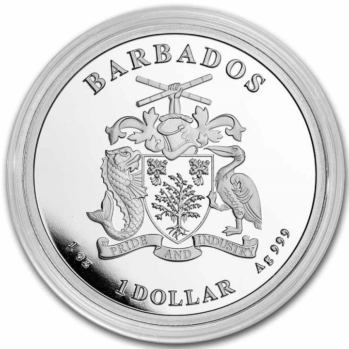 Barbados: Caribbean - Octopus 1 uncja Srebra 2023