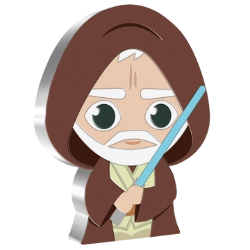 Niue: Star Wars - Obi-Wan Kenobi Chibi Coin kolorowany 1 uncja Srebra 2021 Proof