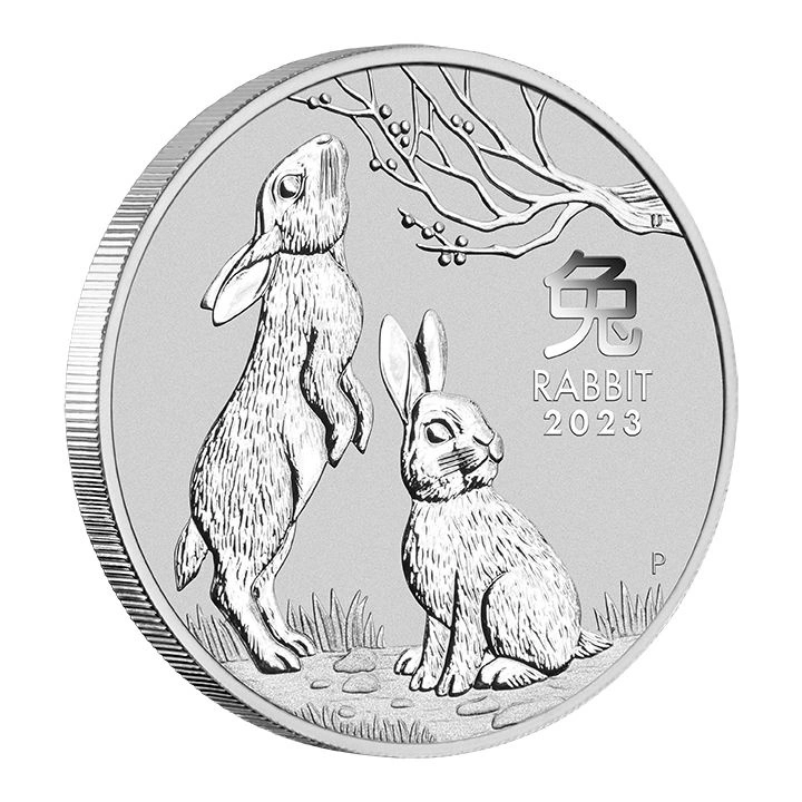 Perth Mint: Lunar III - Rok Królika 1 uncja Srebra 2023