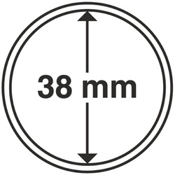 Leuchtturm - Plastikowy kapsel na monetę 38 mm 100 sztuk