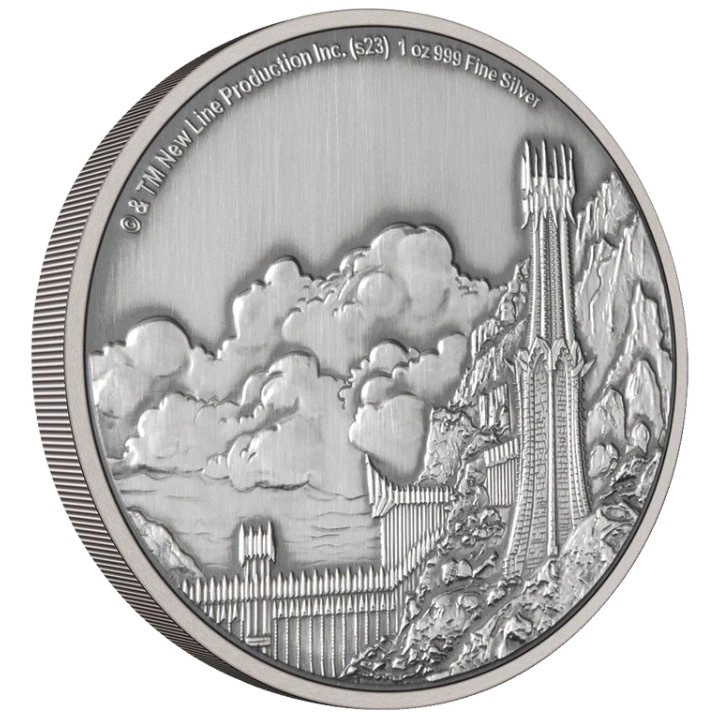 Niue: The Lord of the Rings - Mordor 3 uncje Srebra 2023 Antique Finish