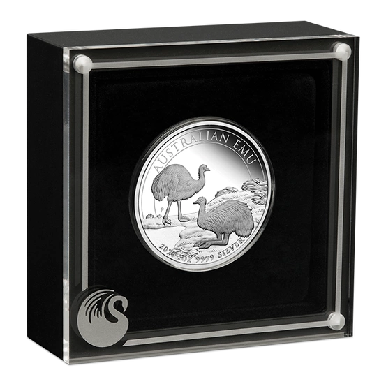 Australijski Emu 1 uncja Srebra 2020 Proof