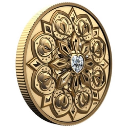 Canada: Purely Brilliant Collection - De Beers Ideal Heart $200 Złoto 2023 Proof Ultra High Relief 