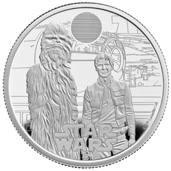 Star Wars: Han Solo and Chewbacca 2 uncje Srebra 2023 Proof