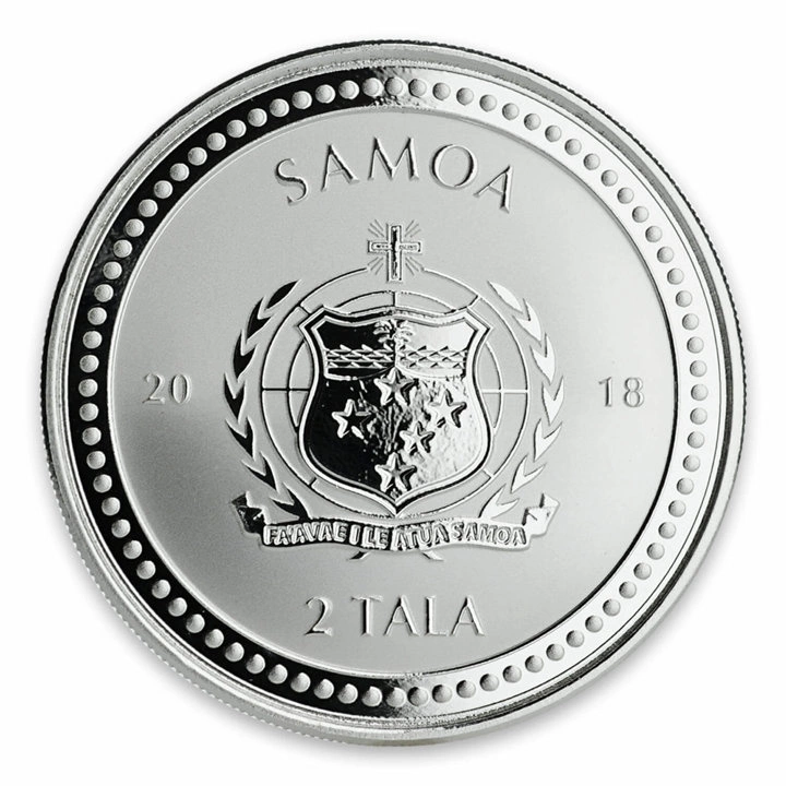 Samoa: Konik Morski 1 uncja Srebra 2018