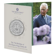 The 75th Birthday of His Majesty King Charles III £5 Miedzionikiel 2023