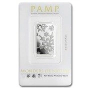 10 gramów Sztabka Srebra Pamp Snow Flakes