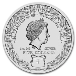 Tokelau: Zodiac Series - Rak 1 uncja Srebra 2021