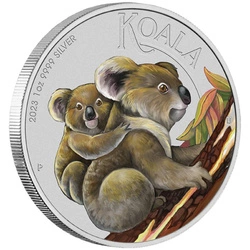 Koala kolorowana 1 uncja Srebra 2023 (Perth National Stamp and Coin Exhibition)