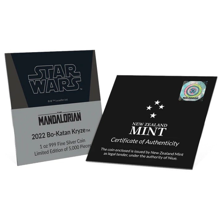 Niue: Star Wars The Mandalorian – Bo-Katan Kryze 1 uncja Srebra 2022 Proof