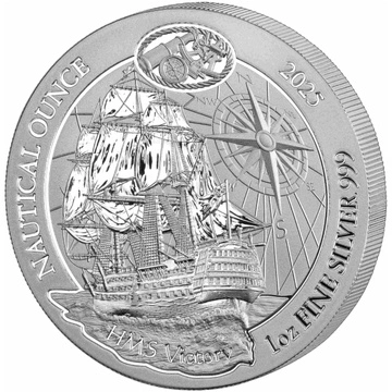 Rwanda: Nautical Ounce - HMS Victory 1 uncja Srebra 2025