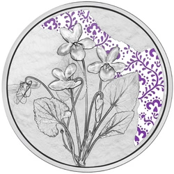 The Violet kolorowany 10 Euro Srebro 2024 Proof