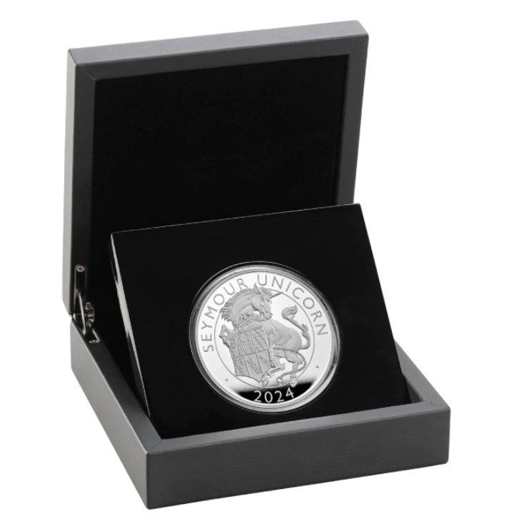 The Royal Tudor Beasts: The Seymour Unicorn 5 uncji Srebra 2024 Proof