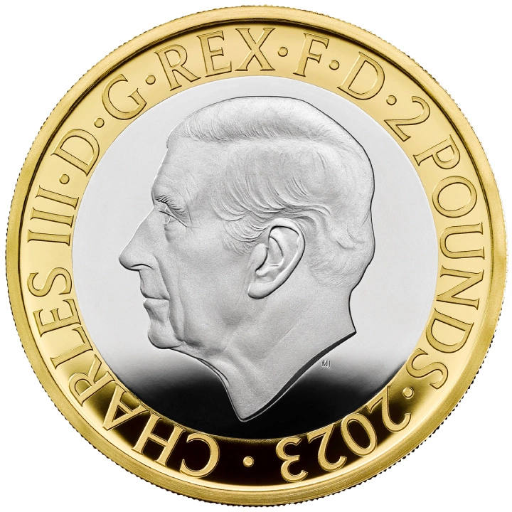 Celebrating the Life and Work of JRR Tolkien £2 pozłacany Srebro 2023 Proof
