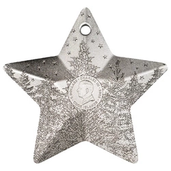 Cook Islands: Holiday Ornament - Starry Sky 1 uncja Srebra 2024 Silk Coin