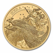 St Helena: Goddess - Hera and the Peacock 1/4 uncji Złota 2022