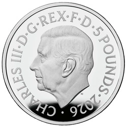 Portraits of Queen Elizabeth II - Mary Gillick Effigy II £5 Srebro 2026 Proof