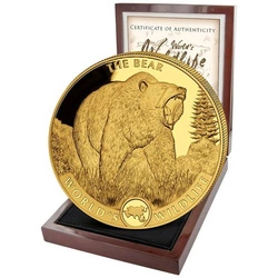 Congo: World‘s Wildlife - The Bear 5 uncji Złota 2022 Proof