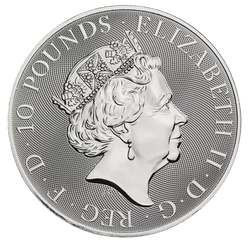 Bestie Królowej: Biały Lew Mortimerów 10 uncji Srebra 2021