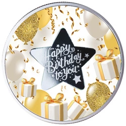 Cameroon: Moneta Urodzinowa kolorowana Srebro 2023 Proof