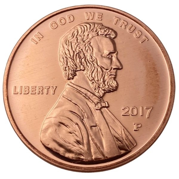 Lincoln Penny 1 uncja Miedzi