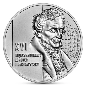 XVI Międzynarodowy Kongres Numizmatyczny 50 zł Srebro 2022 High Relief