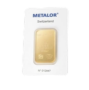 Metalor: Sztabka 20 gramów Złota LBMA GD Refiner