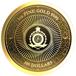 Niue: Chronos 1 uncja Złota 2023 Prooflike