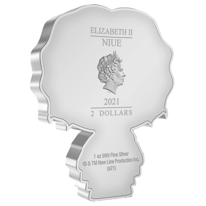 Niue: The Lord of the Rings - Frodo Chibi Coin kolorowany 1 uncja Srebra 2021 Proof