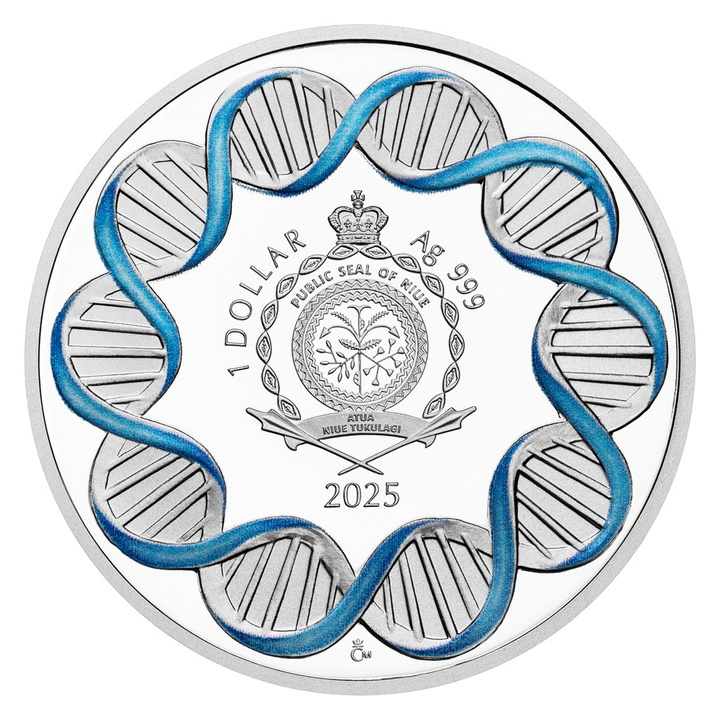 Niue: Human Body - Kidneys kolorowany 1 uncja Srebra 2025 Proof