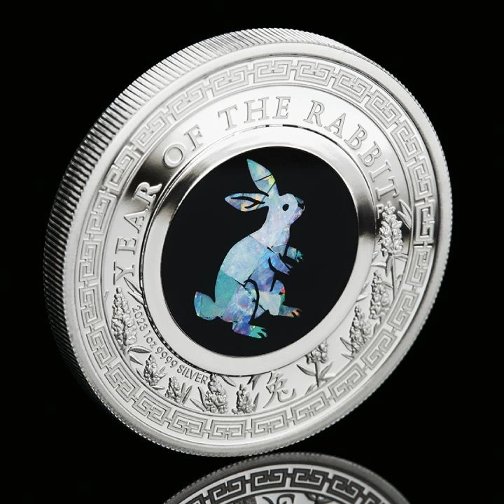Perth Mint: Lunar III - Rok Królika 1 uncja Srebra 2023 Proof Opal