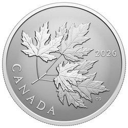Kanadyjski Liść Klonowy “Gleaming Maple Leaf” $10 Srebro 2026 Reverse Proof