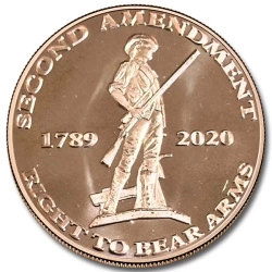 2nd Amendment Original Minuteman 1 uncja Miedzi